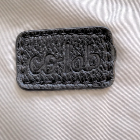 Co-lab Gray and Neon Yellow Nylon Large Travel Tote Bag with Zippered Pockets - Picture 3 of 11